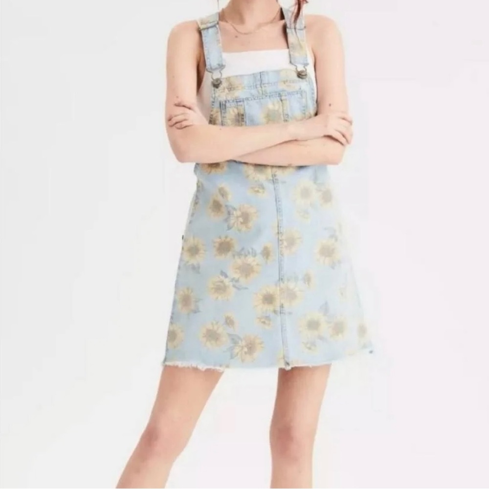 NWT American Eagle Sunflower Overalls